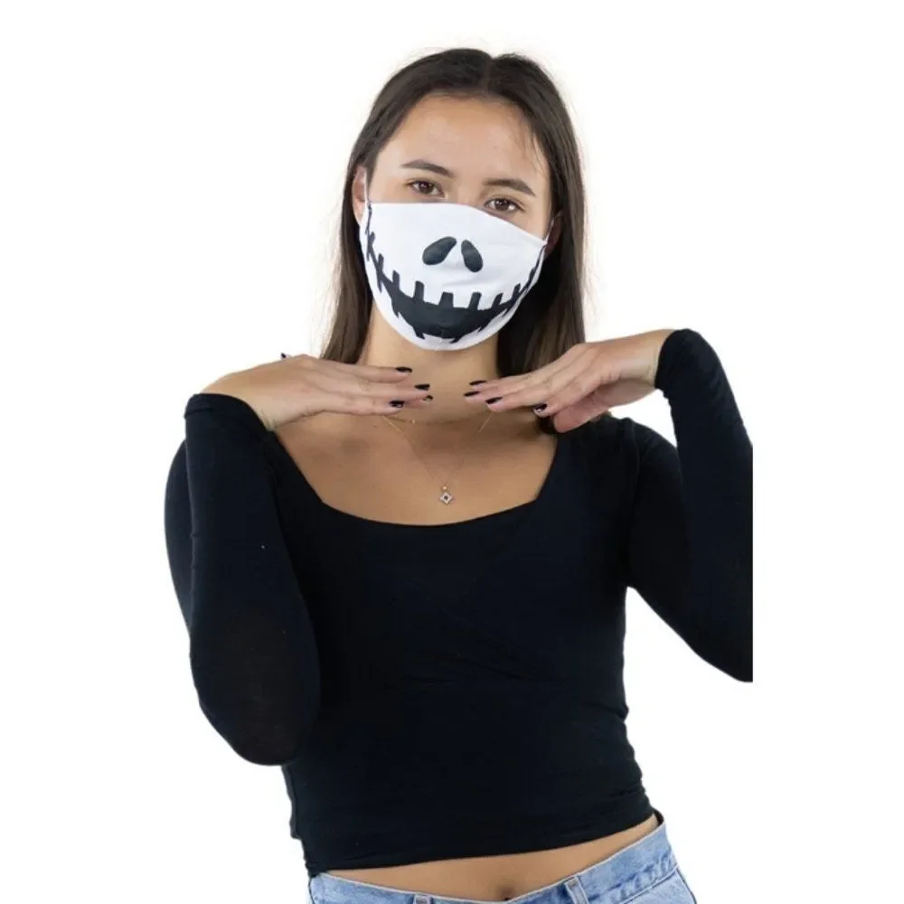 Voodoo Doll Mouth Face Mask In Polyester